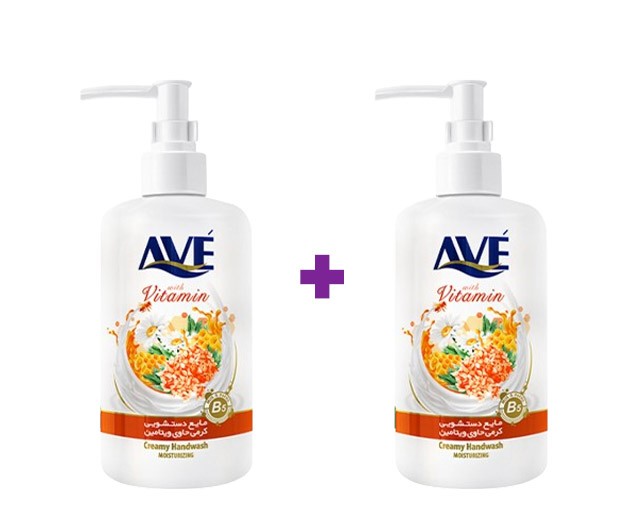 1+1 AVE liquid cream soap with milk and honey
