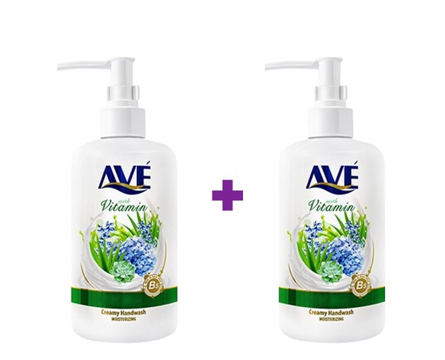 1+1 AVE liquid cream soap with aloe vera