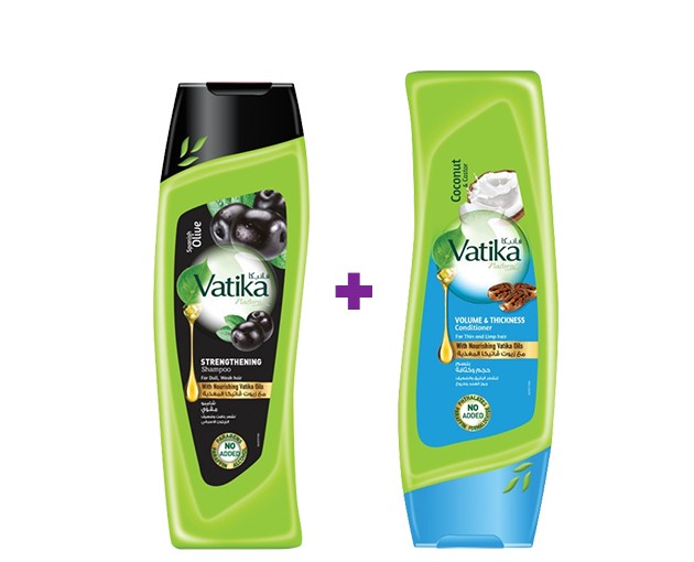 VATIKA shampoo Olive  + conditioner volume and thickness