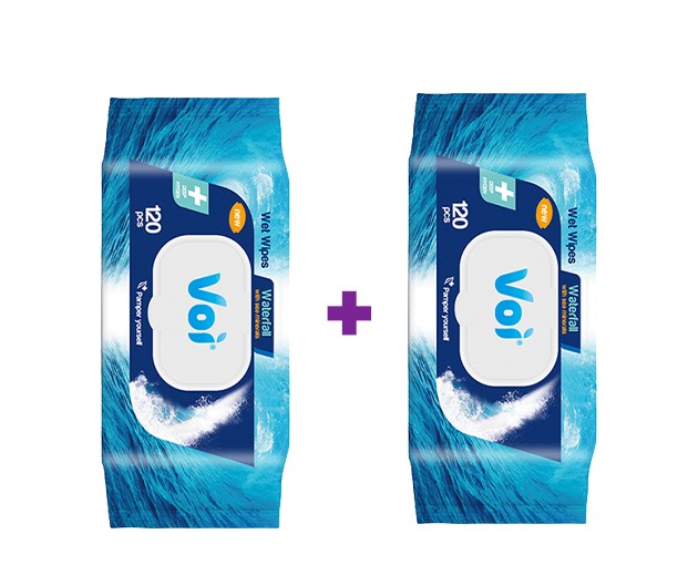 1+1 VOI wet wipes ocean