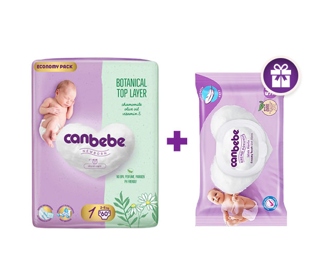 CANBEBE N1 + საჩუქრად CANBEBE-ს სველი საწმენდი|CANBEBE N1 + GIFT CANBEBE wet wipes