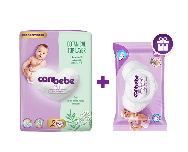 CANBEBE N2 + საჩუქრად CANBEBE-ს სველი საწმენდი|CANBEBE N2 + GIFT CANBEBE wet wipes