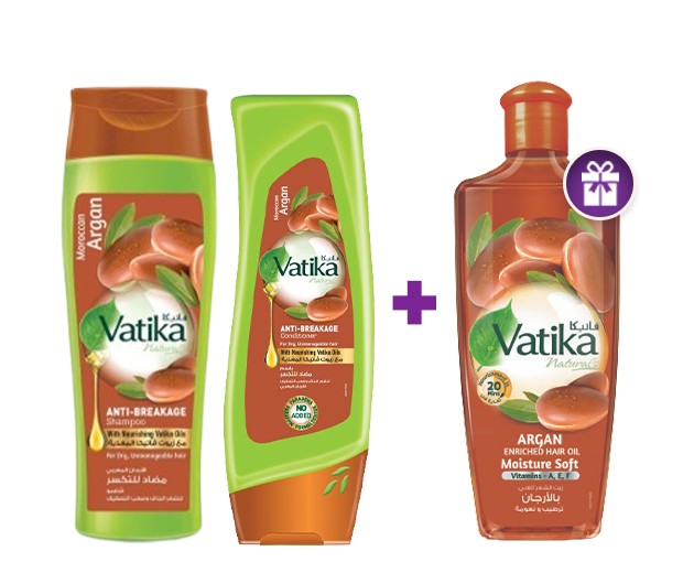 VATIKA hair care set argan + GIFT