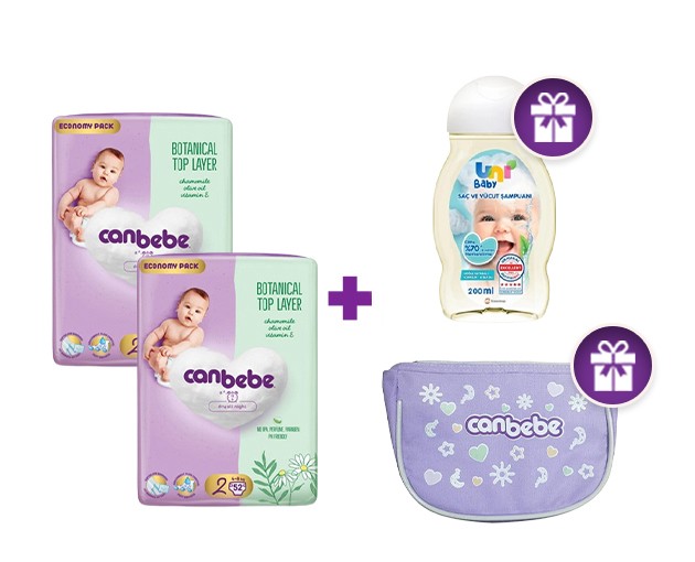 ორი Canbebe N2 +  საჩუქრად შამპუნი და ჩანთა