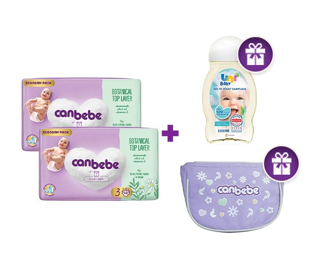 ორი Canbebe N3 +  საჩუქრად შამპუნი და ჩანთა