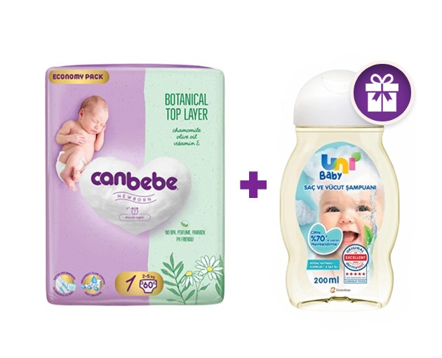 Canbebe N1 + UNI BABY shampoo for hair and body