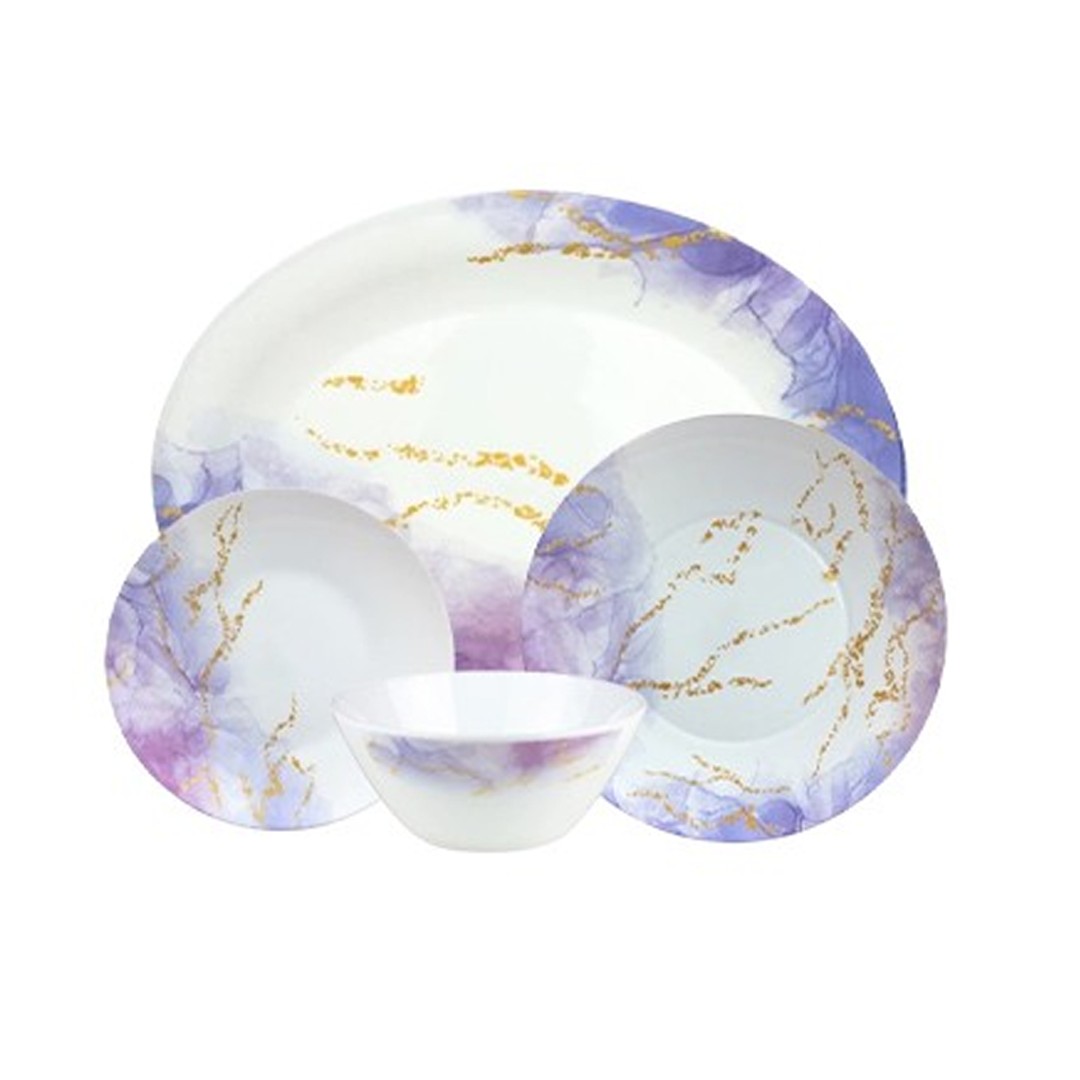 purple dinnerware set