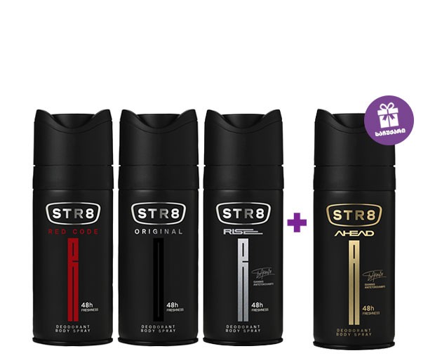 STR8 deodorant set 4 pcs
