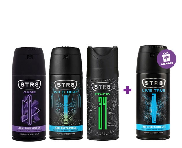 STR8 deodorant set N2 4 pcs