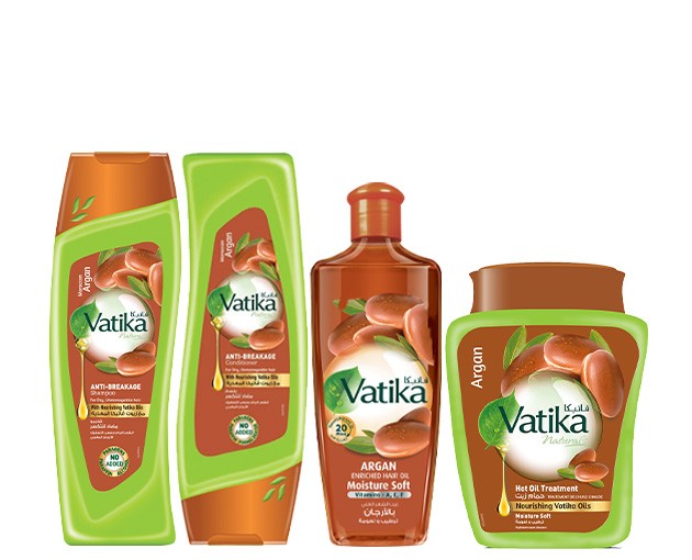VATIKA's complete argan hair care line