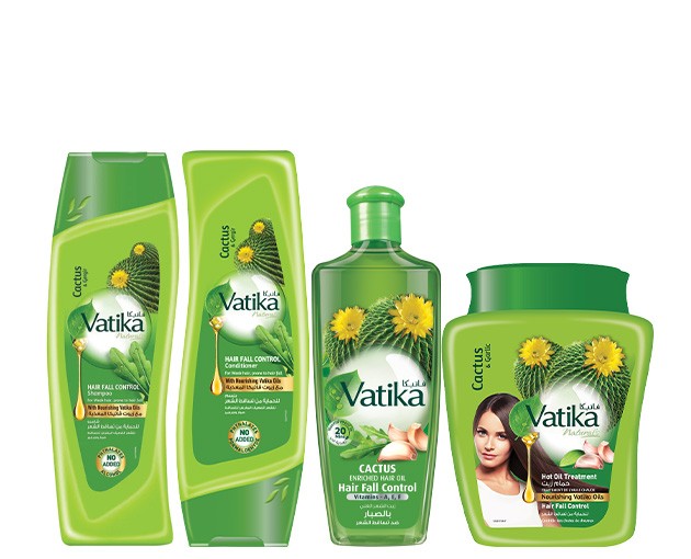 VATIKA's complete Cactus hair care line