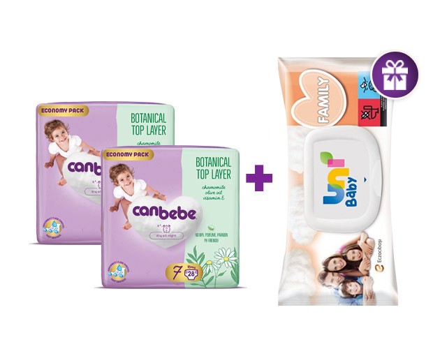 ორი Canbebe N7 + საჩუქრად UNI BABY სველი საწმენდი 100ც
