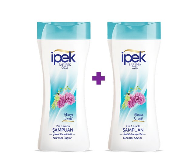 1+1 promotion IPEK Shampoo Acacia for normal hair 600 ml