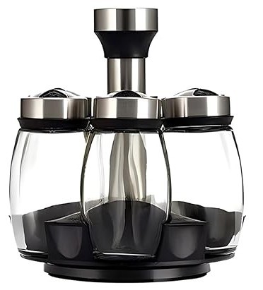 Glass spice set of 6 pieces