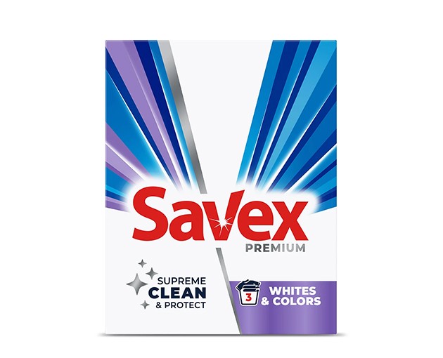 Savex washing powder for white and colored hand washing