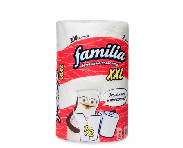 FAMILIA 2 ფენიანი სამზარეულოს ხელსახოცი XXL 1ც