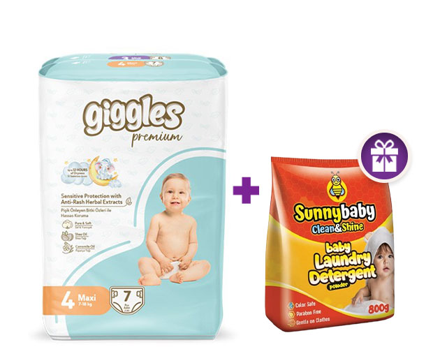 GIGGLES N4 baby diaper Premium Eco 7-18kg