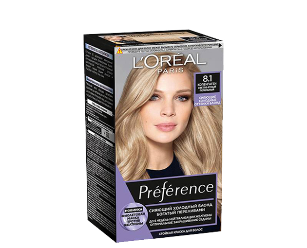 Loreal Paris Preference თმის საღებავი N 8.1 