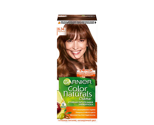 Garnier Naturals თმის საღებავი N6.34 