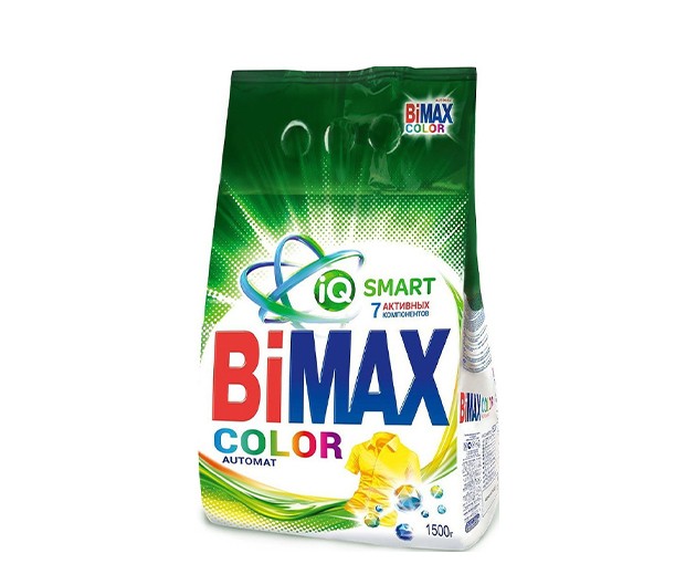 BIMAX სარეცხი ფხვნილი ფერადი ქსოვილის 1.5კგ