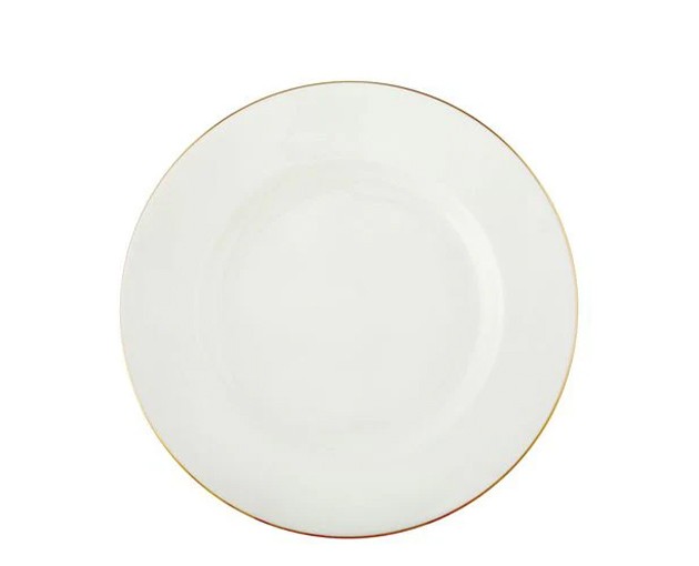 Round plate big golden line