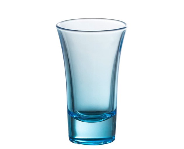 blue vodka glass cup cmall 6-piece