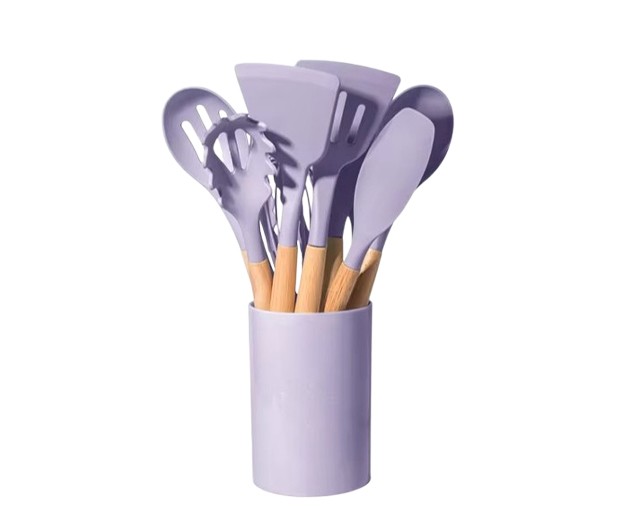 MAXBQSCH Kitchen accessories set of 12 pieces purple