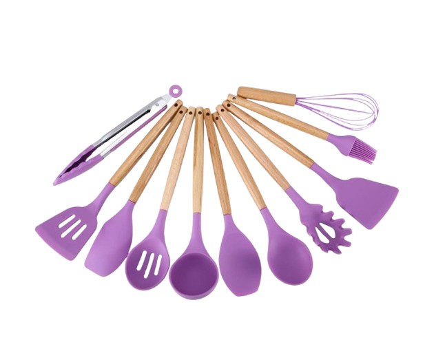 MAXBQSCH Kitchen accessories set of 12 pieces purple