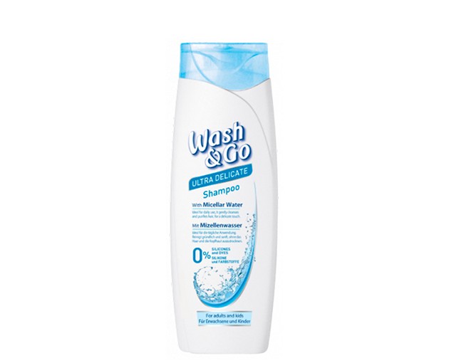 WASH AND GO micellar water shampoo 200ml