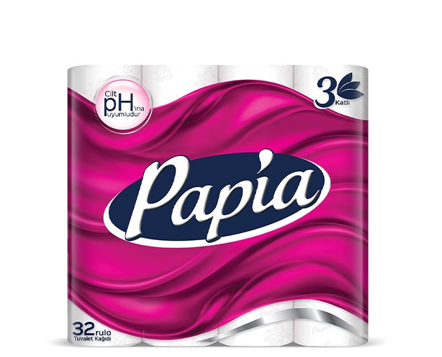 PAPIA 3-ply toilet paper 32 pcs