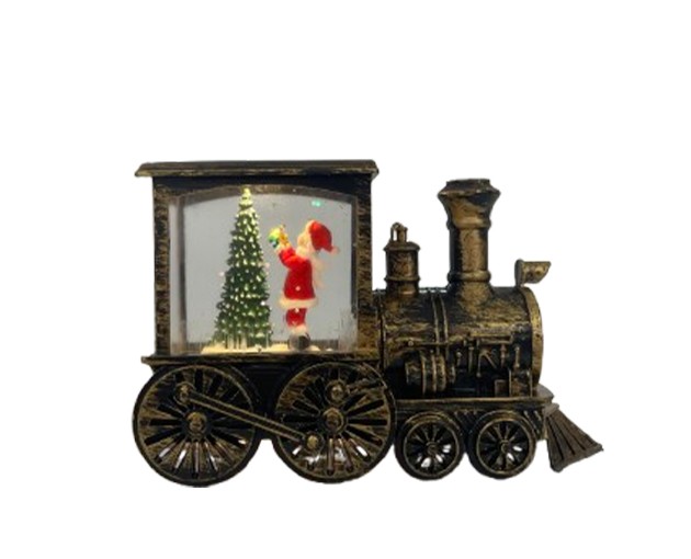 New Year's ceramic light train