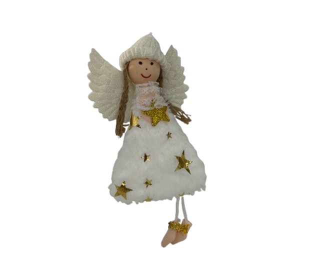 The Christmas tree toy Golden-winged angel