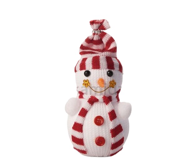 Cloth toy, snowman, 16 cm