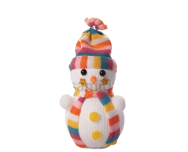 Cloth toy, snowman, 16 cm