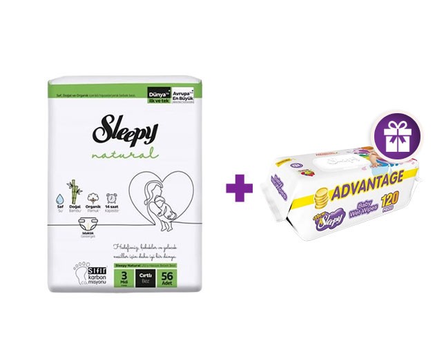  SLEEPY N3 + gifts SLEEPY  wetwipes 120pcs