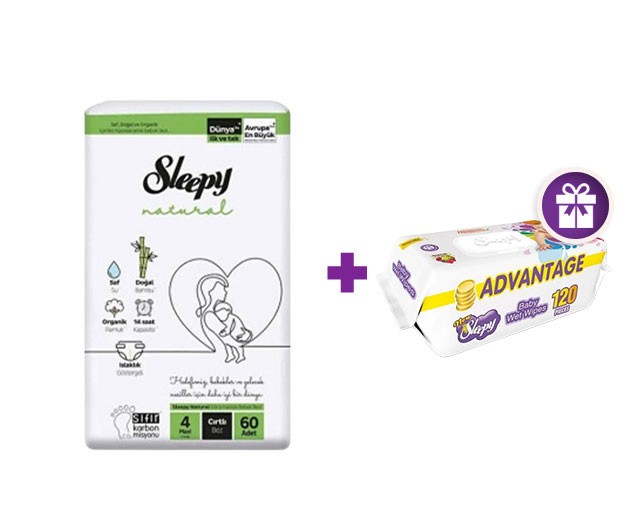  SLEEPY N4 + gifts SLEEPY  wetwipes 120pcs