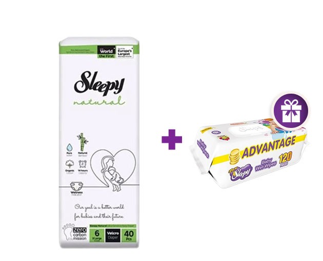  SLEEPY N6 + საჩუქრად SLEEPY-ს სველი საწმენდი 120ც 