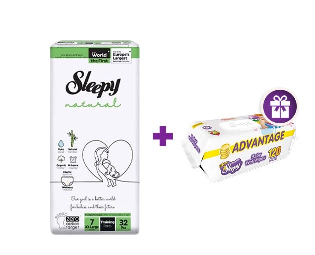 One baby pants SLEEPY N7 + gifts SLEEPY  wetwipes 120pcs