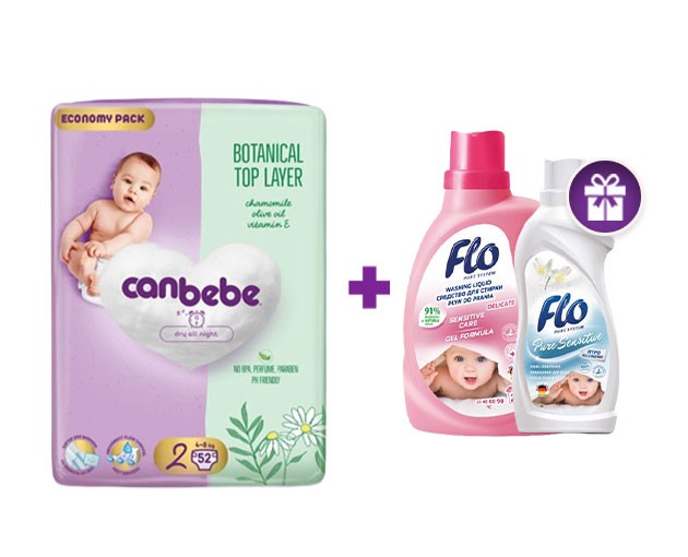 Canbebe N2 + FLO Children's Laundry Detergent and Fabric Softener