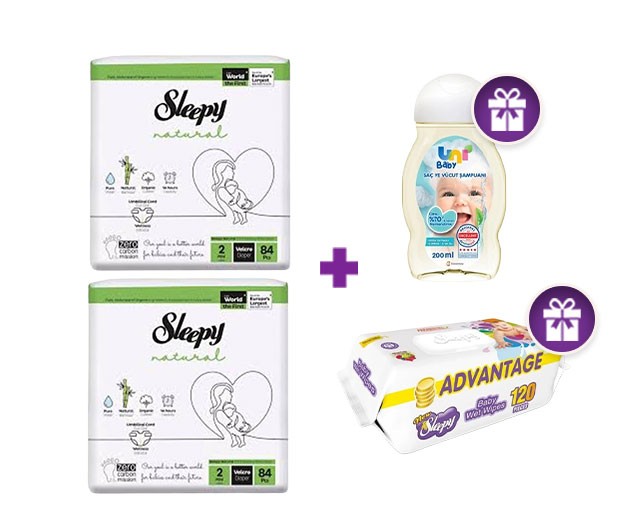  SLEEPY N2 + gifts SLEEPY  wetwipes 120pcs and UNI BABY shampoo