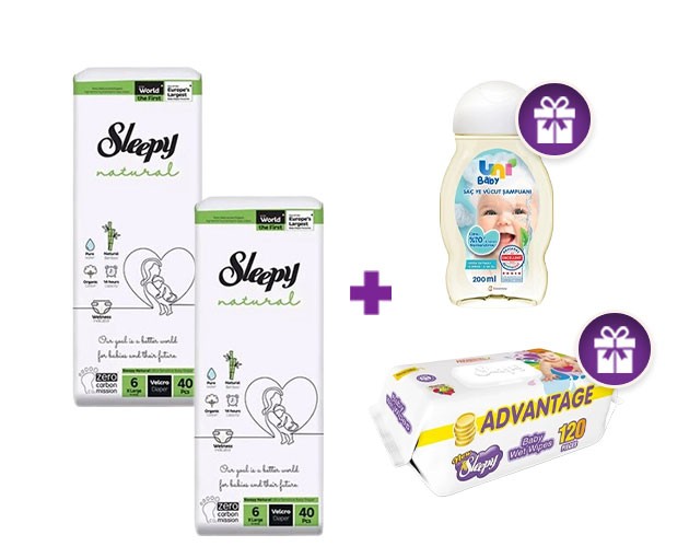  SLEEPY N6 + gifts SLEEPY  wetwipes 120pcs and UNI BABY shampoo