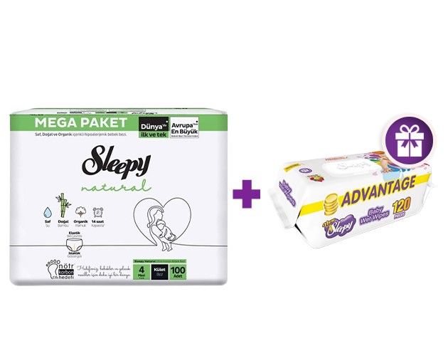  SLEEPY N4 Mega + gifts SLEEPY  wet wipes 120pcs