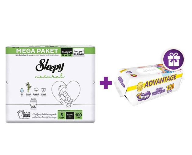  SLEEPY N5 Mega + gifts SLEEPY  wet wipes 120pcs