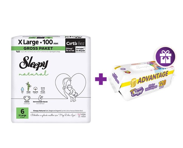  SLEEPY N6 Mega + gifts SLEEPY  wet wipes 120pcs