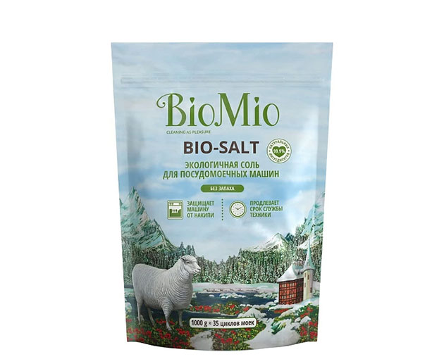 BIO-SALT ჭურჭლის სარეცხი მანქანის საწმენდი მარილი 1 კგ