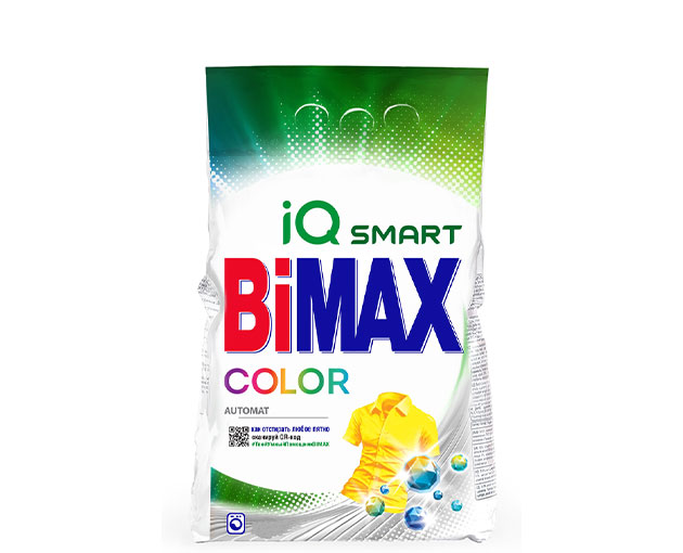 BIMAX სარეცხი ფხვნილი ფერადი ქსოვილის 9კგ
