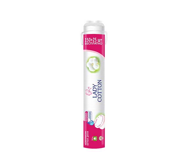 LADY COTTON კოსმეტიკური ბამბის დისკი 175ც
