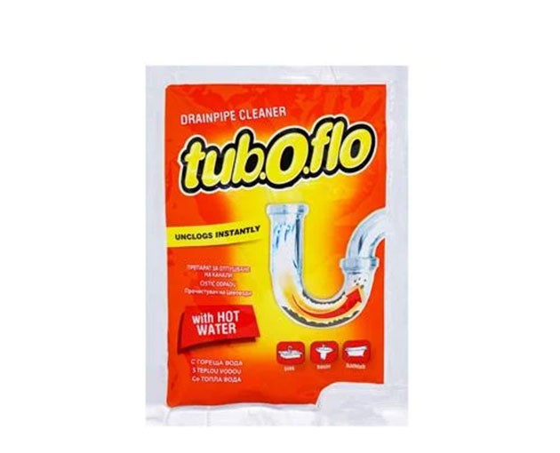 TUR.O.FLO მილების გამწმენდი ცხელი წყლისთვის 100გრ