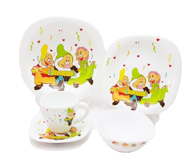 Children's plate set Dwarfs