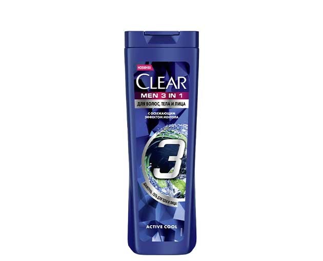CLEAR Men's shampoo 3 in 1 380 ml